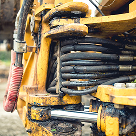 close up of heavy machinery hydraulic system with pipes and valves showcasing industrial durability and connections for efficient performance 4 hydraulic systems